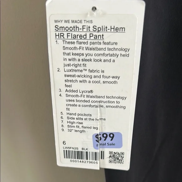 Smooth-Fit Split-Hem Flared Pant - Picture 4 of 5